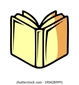 open book icon isolated on white background from books and literature collection. open book icon trendy and modern open book symbol for logo, web, app, UI. open book icon simple sign.
