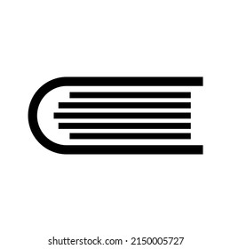 Icono de libro abierto aislado en fondo blanco, concepto de diseño vectorial del icono del libro, icono del vector del libro símbolo moderno y plano simple