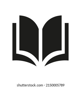 Open book icon isolated on white background, Book icon vector design concept, Book vector icon modern and simple flat symbol