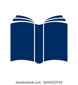 Open book icon isolated on white background.