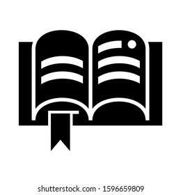 open book icon isolated sign symbol vector illustration - high quality black style vector icons
