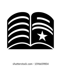 open book icon isolated sign symbol vector illustration - high quality black style vector icons
