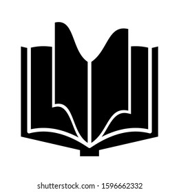open book icon isolated sign symbol vector illustration - high quality black style vector icons
