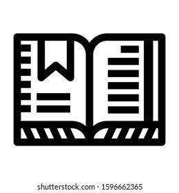 open book icon isolated sign symbol vector illustration - high quality black style vector icons
