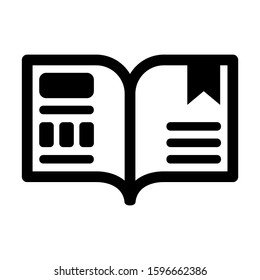 open book icon isolated sign symbol vector illustration - high quality black style vector icons
