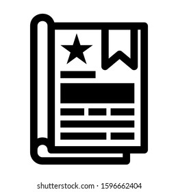 open book icon isolated sign symbol vector illustration - high quality black style vector icons
