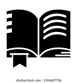 open book icon isolated sign symbol vector illustration - high quality black style vector icons
