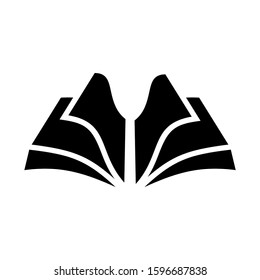 open book icon isolated sign symbol vector illustration - high quality black style vector icons

