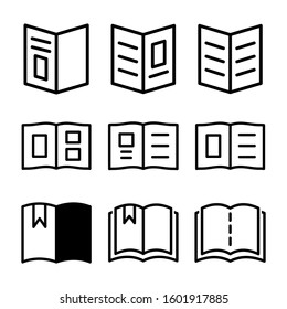 open book icon isolated sign symbol vector illustration - Collection of high quality black style vector icons
