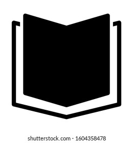 open book icon isolated sign symbol vector illustration - Collection of high quality black style vector icons
