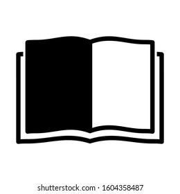 open book icon isolated sign symbol vector illustration - Collection of high quality black style vector icons
