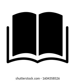 open book icon isolated sign symbol vector illustration - Collection of high quality black style vector icons
