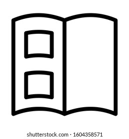 open book icon isolated sign symbol vector illustration - Collection of high quality black style vector icons
