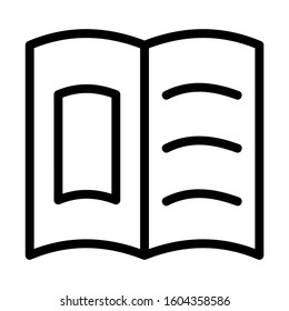 open book icon isolated sign symbol vector illustration - Collection of high quality black style vector icons
