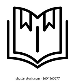 open book icon isolated sign symbol vector illustration - Collection of high quality black style vector icons
