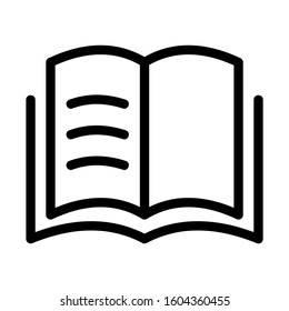 open book icon isolated sign symbol vector illustration - Collection of high quality black style vector icons

