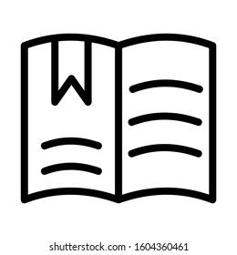 open book icon isolated sign symbol vector illustration - Collection of high quality black style vector icons
