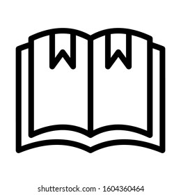 open book icon isolated sign symbol vector illustration - Collection of high quality black style vector icons
