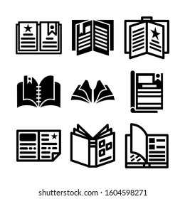 open book icon isolated sign symbol vector illustration - Collection of high quality black style vector icons
