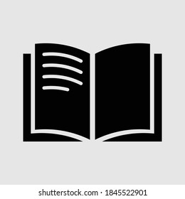 ilustración vectorial aislada de icono de libro abierto