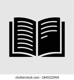 ilustración vectorial aislada de icono de libro abierto