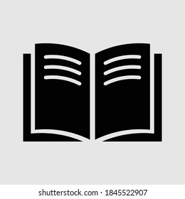 open book icon isolated vector illustration