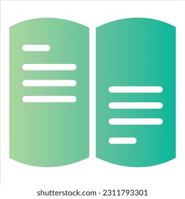 open book icon with isolated vektor and transparent background