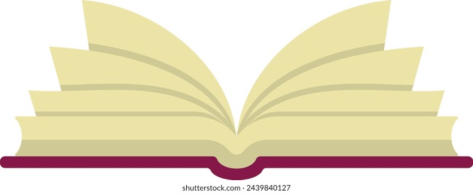 Abrir icono de libro. Símbolo de color de biblioteca o librería
