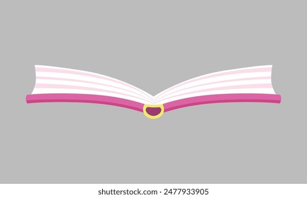 Open book icon Library or bookstore color symbol isolated