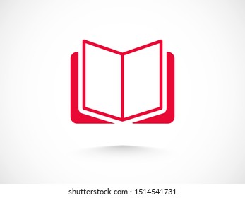 Open book icon, library icon vector illustration EPS10. Concept education