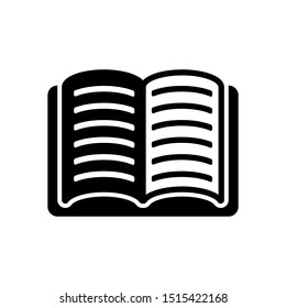 Open book icon, library icon vector illustration EPS10. Concept education