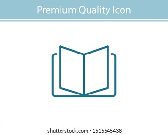 Open book icon, library icon vector illustration EPS10. Concept education
