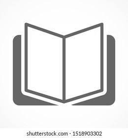 Open book icon, library icon vector illustration EPS10. Concept education