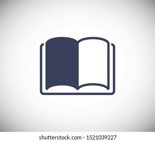Open book icon, library icon vector illustration EPS10. Concept education