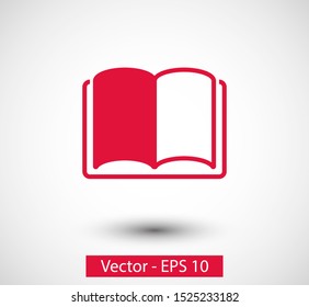 Open book icon, library icon vector illustration EPS10. Concept education