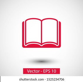 Open book icon, library icon vector illustration EPS10. Concept education