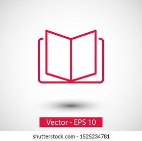 Open book icon, library icon vector illustration EPS10. Concept education