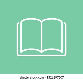 Open book icon, library icon vector illustration EPS10. Concept education