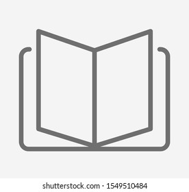 Open book icon, library icon vector illustration EPS10. Concept education