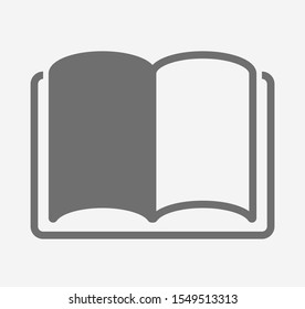 Open book icon, library icon vector illustration EPS10. Concept education