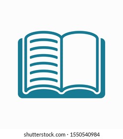 Open book icon, library icon vector illustration EPS10. Concept education
