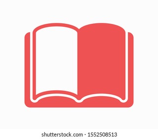 Open book icon, library icon vector illustration EPS10.