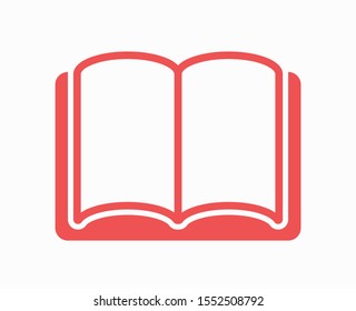 Open book icon, library icon vector illustration EPS10. Concept education