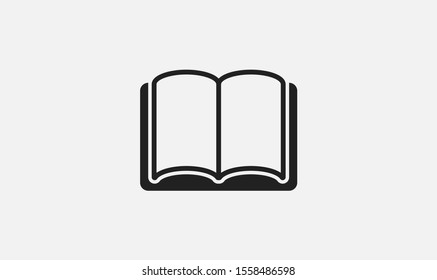 Open book icon, library icon vector illustration EPS10. Concept education