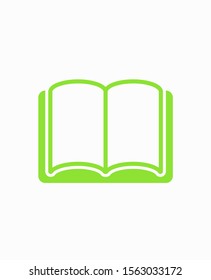 Open book icon, library icon vector illustration EPS10. Concept education