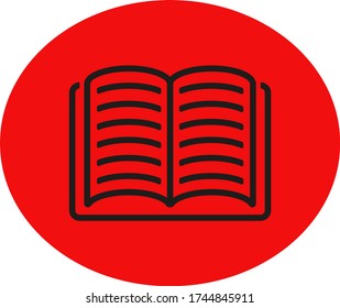 Öffnen Sie das Buchsymbol, das Bibliothekssymbol zeigt die Darstellung EPS10. Konzeptionserziehung