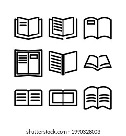 open book icon or logo isolated sign symbol vector illustration - Collection of high quality black style vector icons
