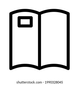 open book icon or logo isolated sign symbol vector illustration - high quality black style vector icons
