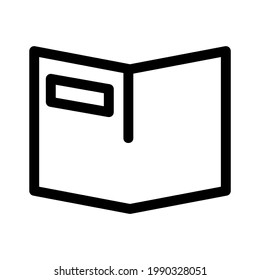 open book icon or logo isolated sign symbol vector illustration - high quality black style vector icons
