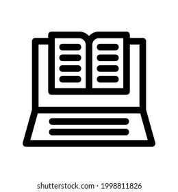 icono de libro abierto o logotipo símbolo de signo aislado ilustración vectorial - iconos vectoriales de estilo negro de alta calidad
